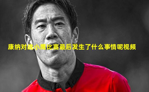 康纳对战小鹰比赛最后发生了什么事情呢视频