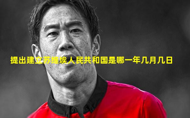 提出建立苏维埃人民共和国是哪一年几月几日